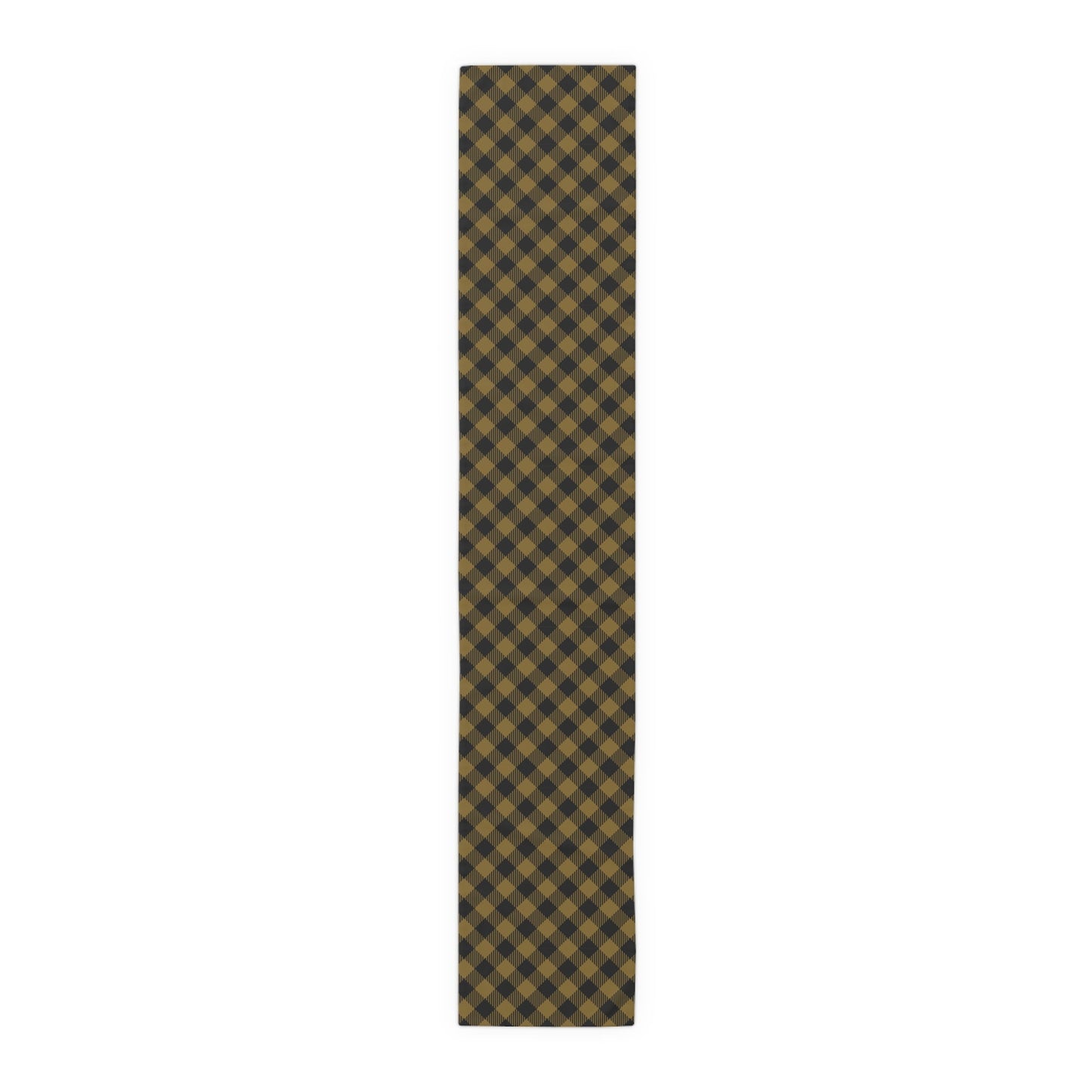 Table Runner | Black & Gold | Gingham