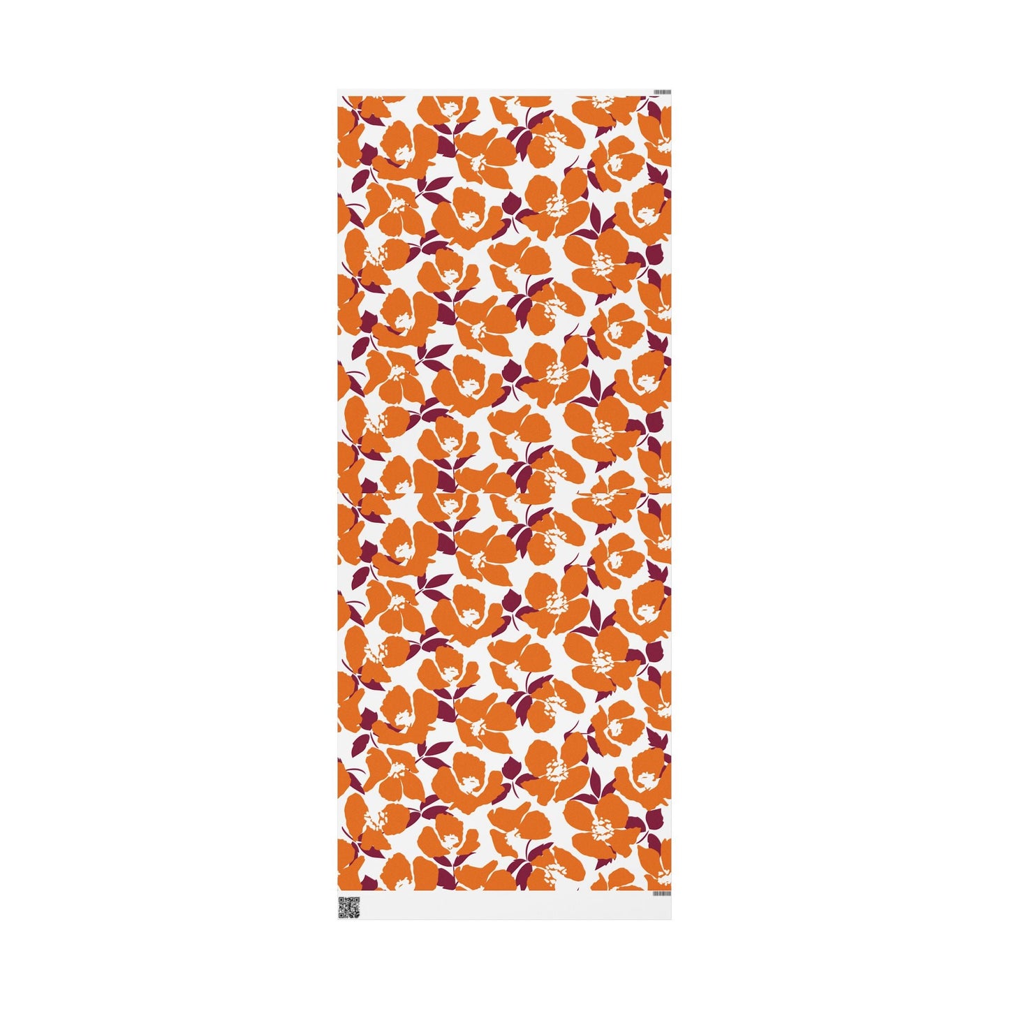 Gift Wrap | Maroon & Orange | Poppy