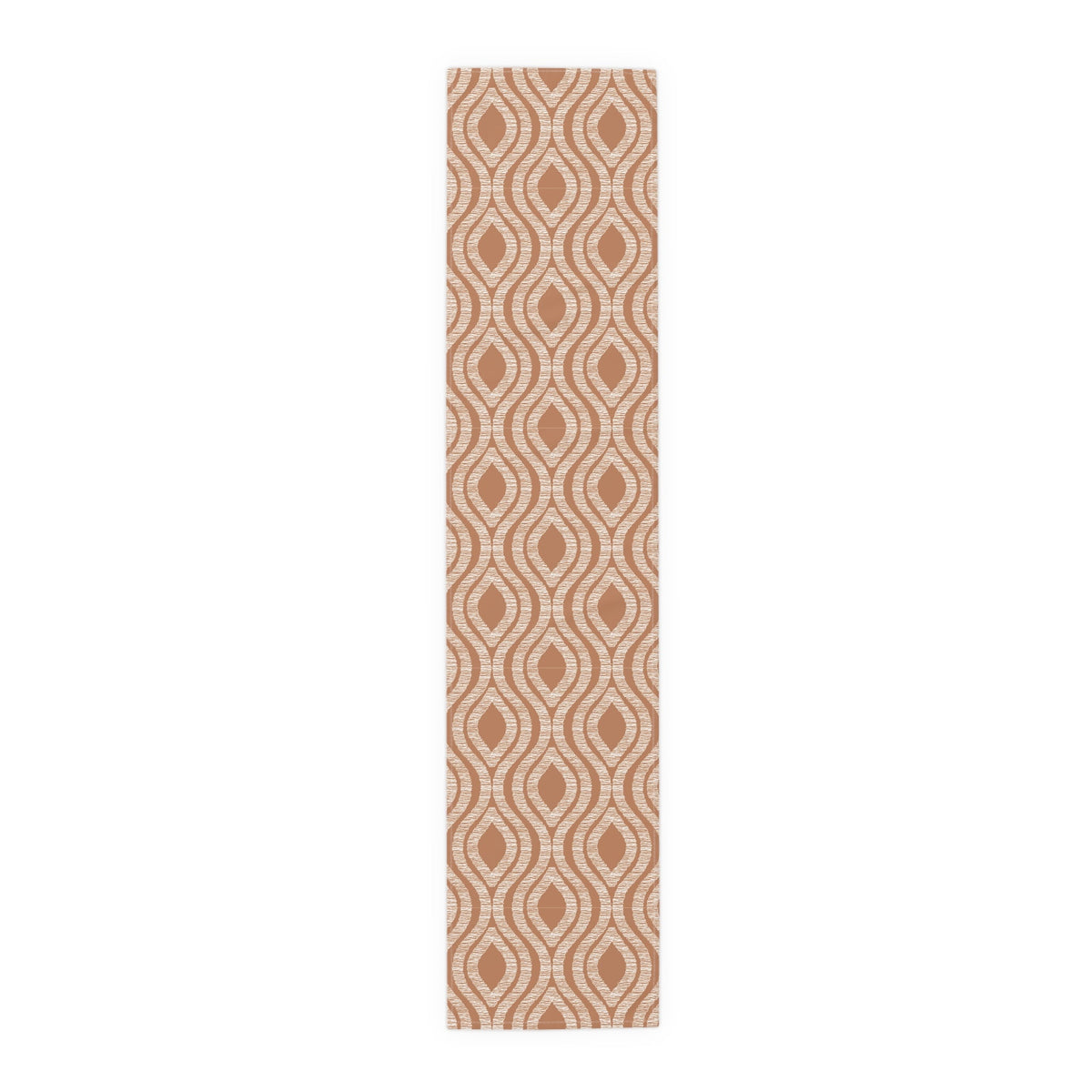 Table Runner | Dark Orange & White | Ogee