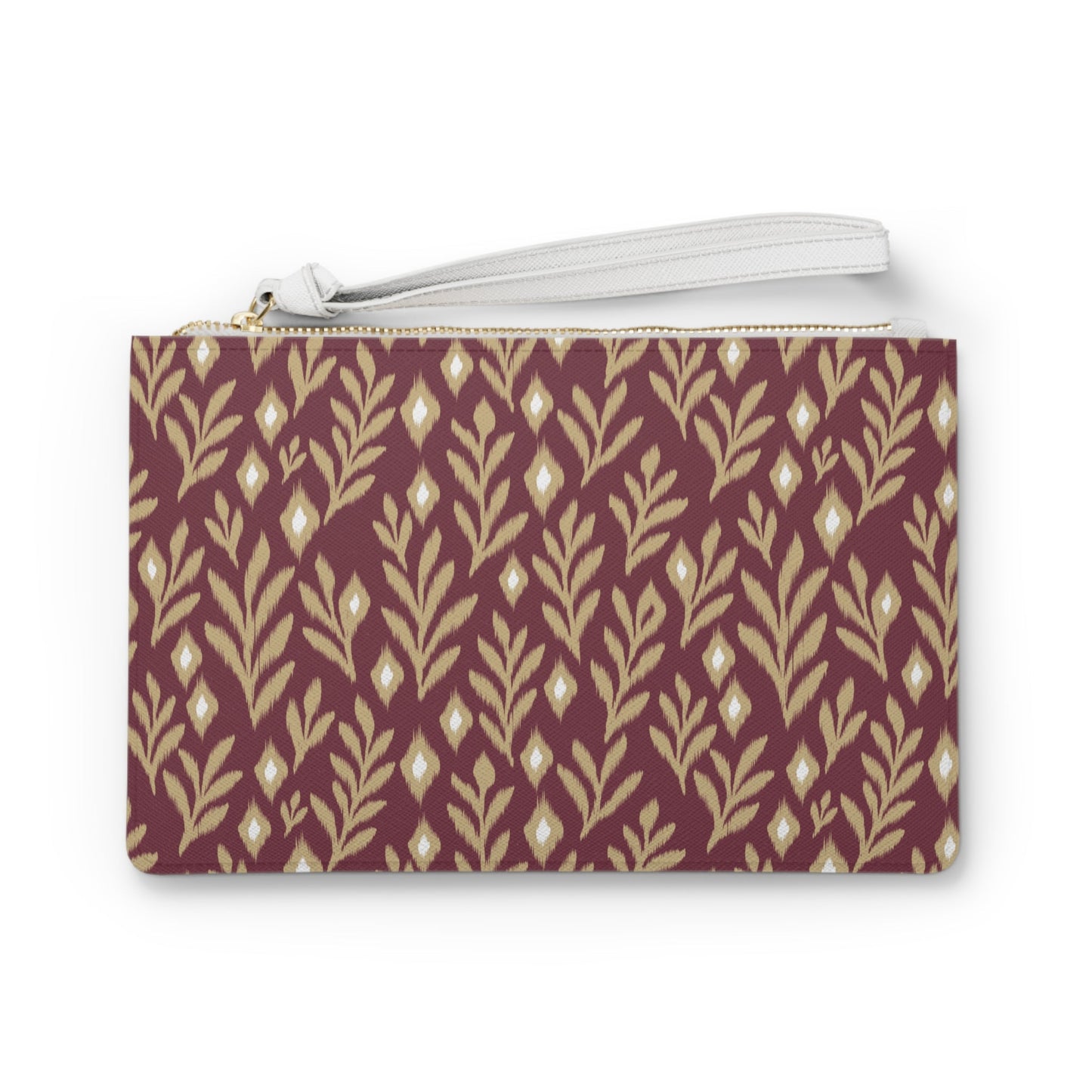 Clutch Bag | Maroon & Gold | Laurel
