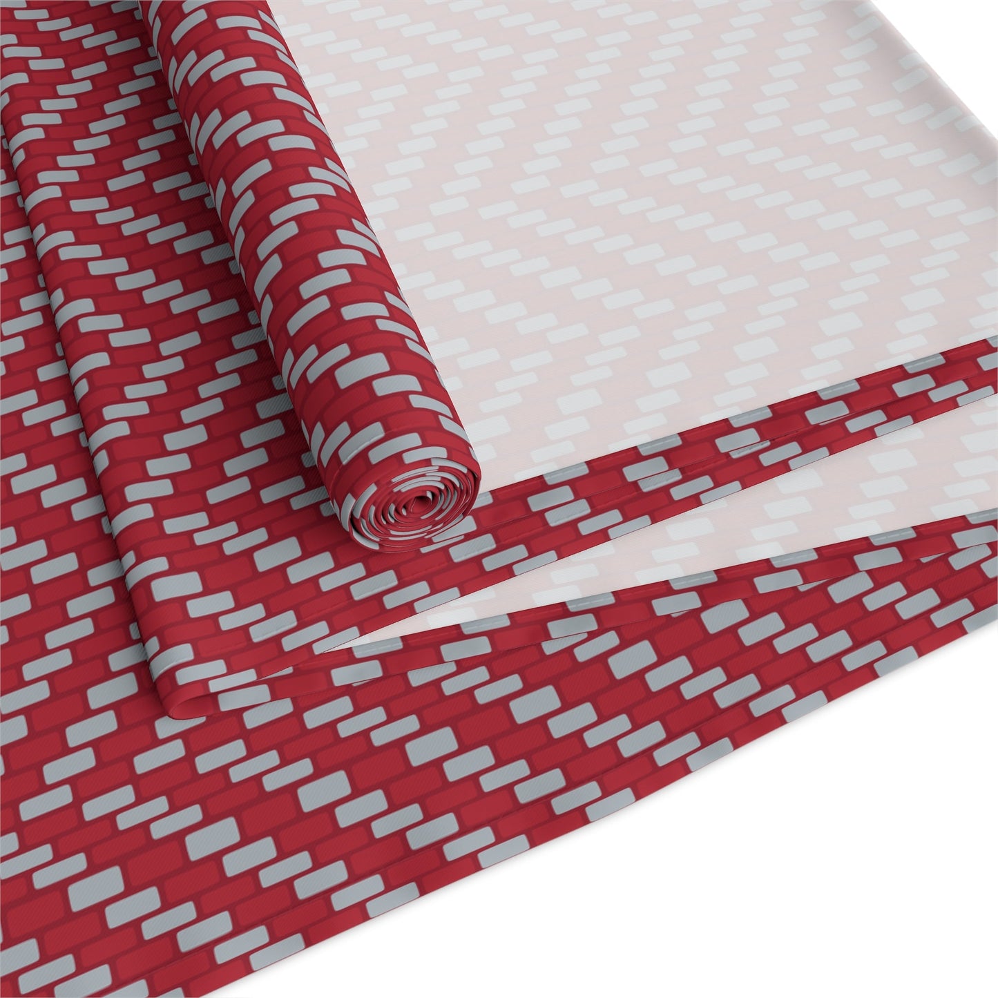 Table Runner | Red & Gray | Herringbone