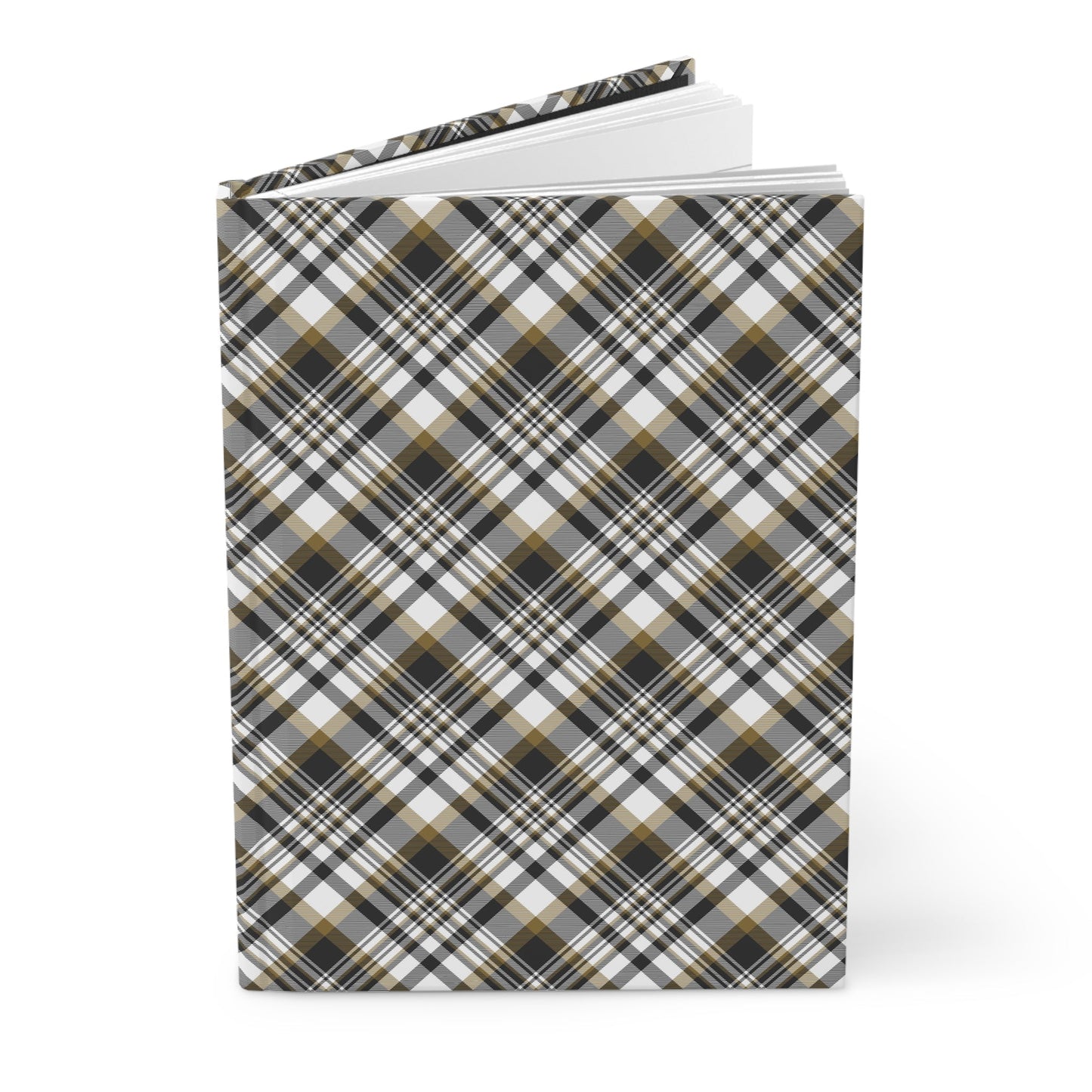 Hardcover Journal | Black & Gold | Tartan