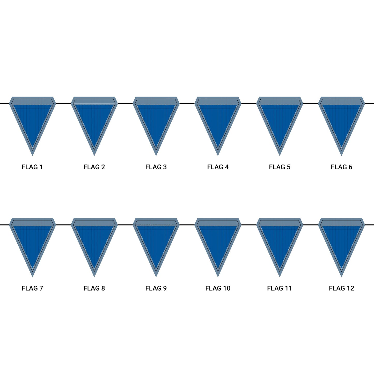Flag Garland | Durham, North Carolina | Pinstripe
