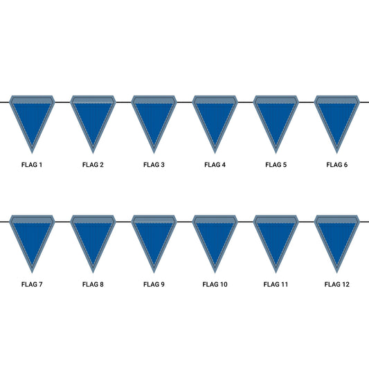 Flag Garland | Durham, North Carolina | Pinstripe