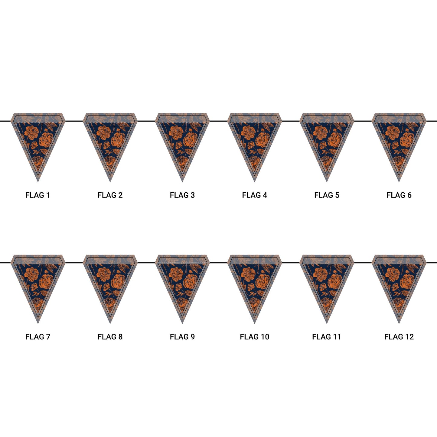 Flag Garland | Auburn, Alabama | Peony