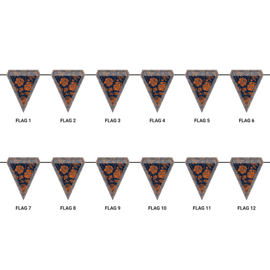 Flag Garland | Auburn, Alabama | Peony