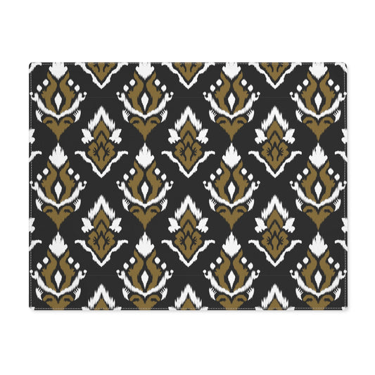 Placemat | Black & Gold | Ikat