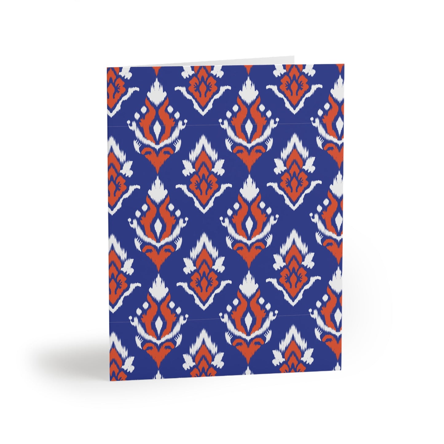 Notecards Set | Bright Blue & Orange | Ikat
