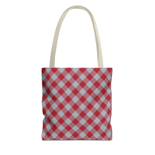 Totes | Red & Gray | Gingham