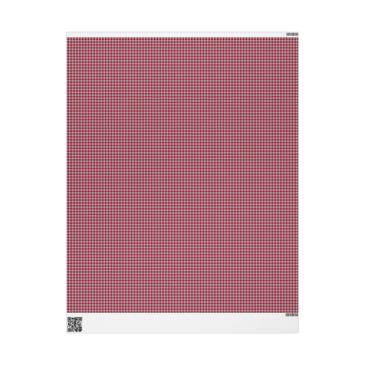 Gift Wrap | Red & Gray | Houndstooth