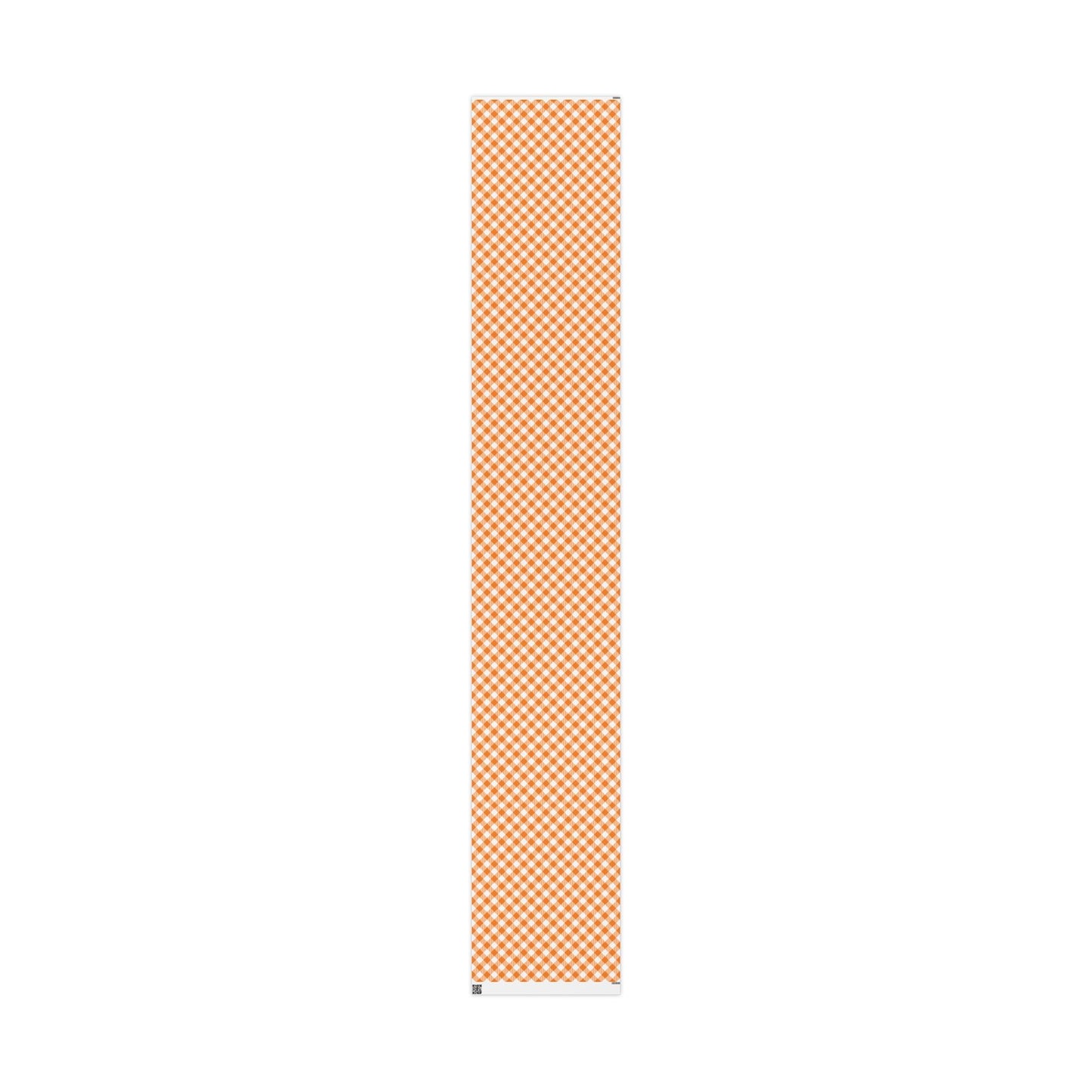 Gift Wrap | Orange & White | Gingham