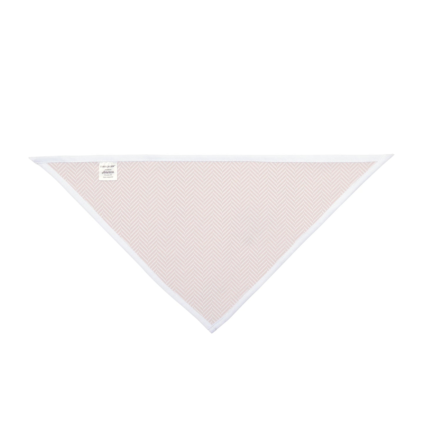 Pet Bandana | Dark Orange & White | Herringbone