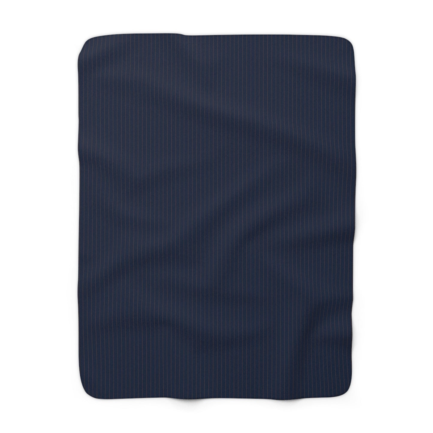Sherpa Blanket | Orange & Blue | Pinstripe