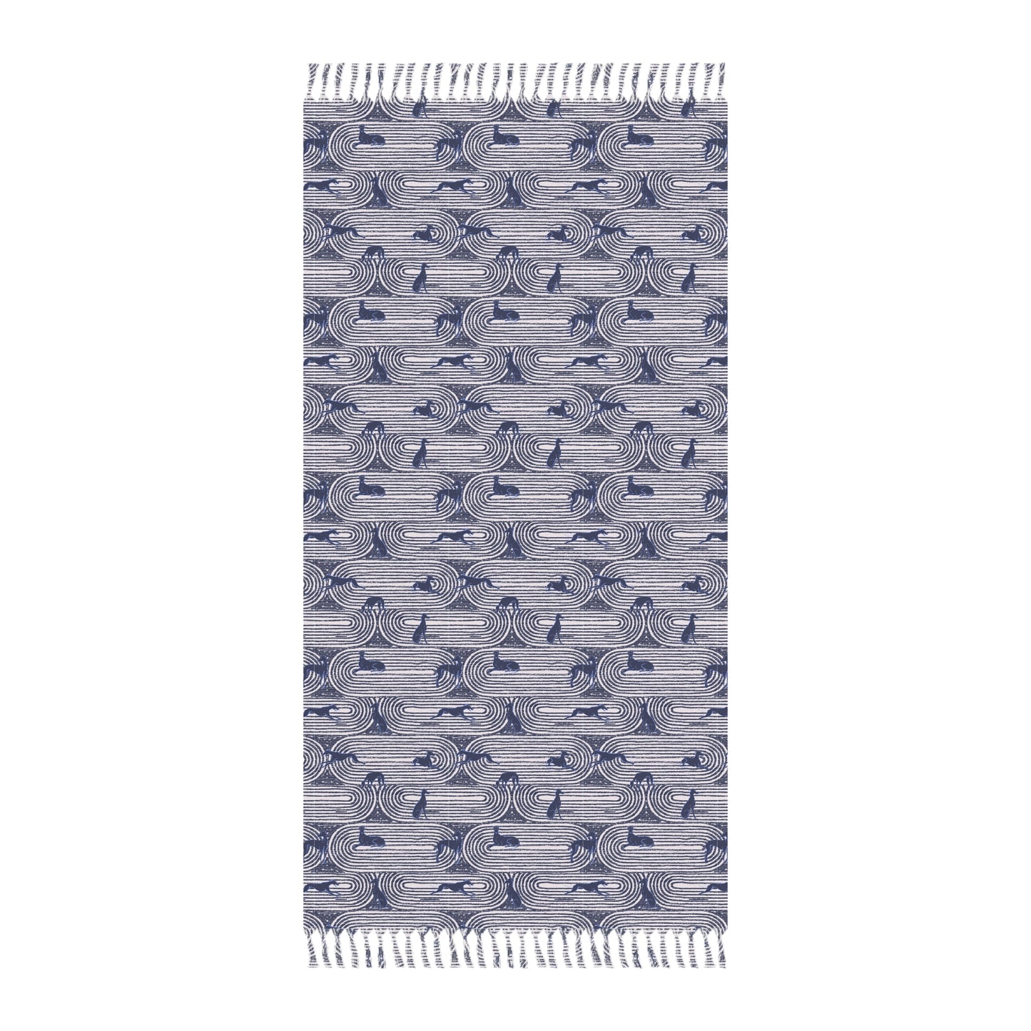 Boho Beach Towel | Greyhounds | Pink Track
