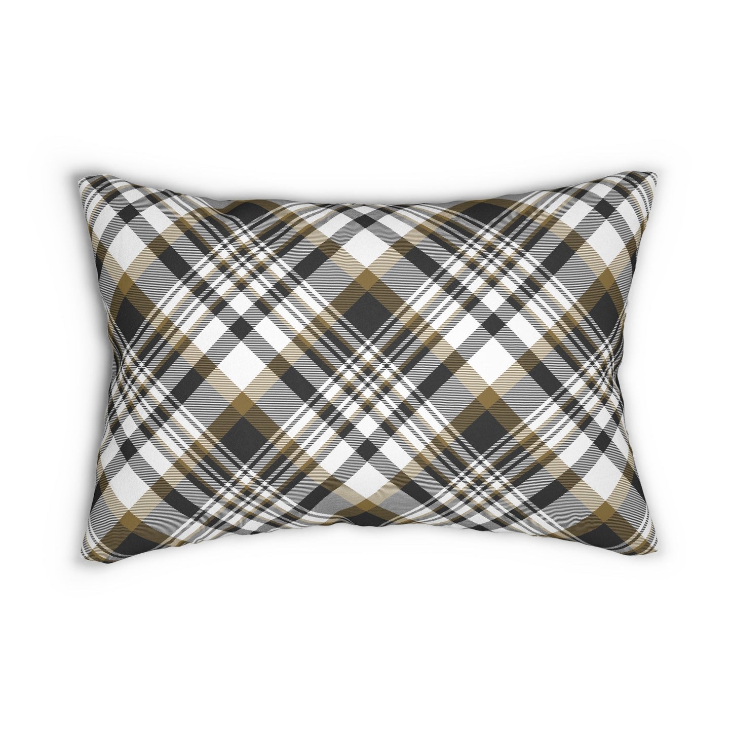 Pillow | Black & Gold | Tartan