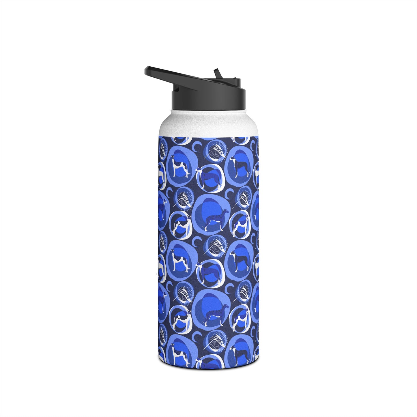 Insulated Water Bottle | Greyhounds | Blue Bubbles