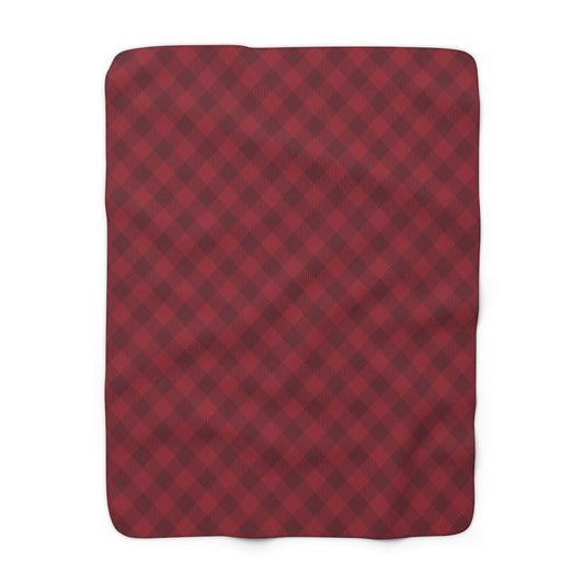 Sherpa Fleece Blanket | Tuscaloosa, Alabama | Gingham