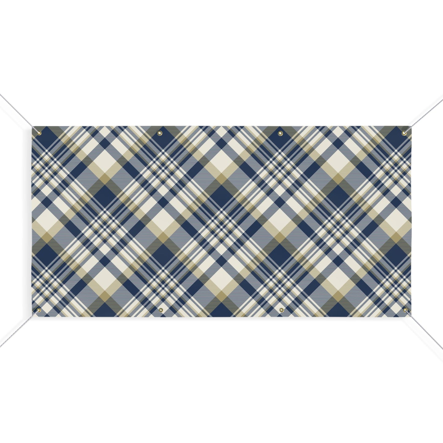 Banner | Gold & Blue | Tartan