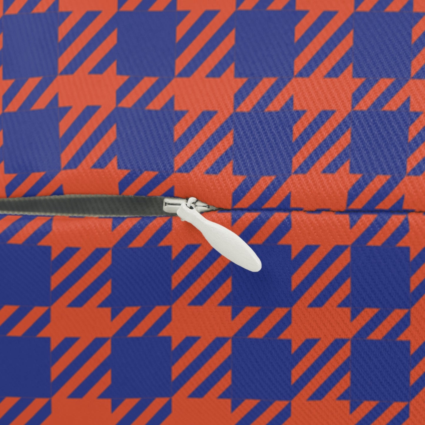 Pillow | Bright Blue & Orange | Tweed