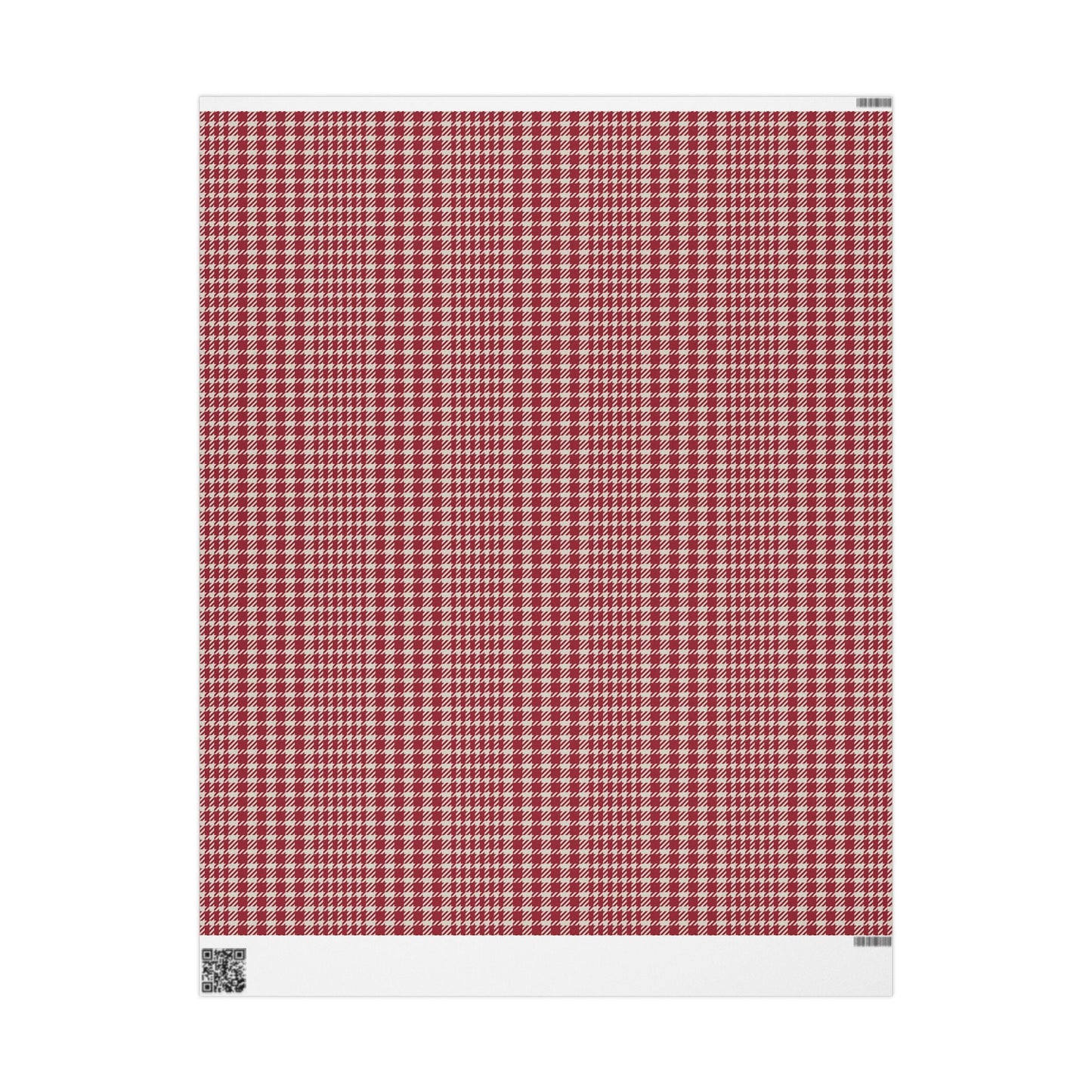 Gift Wrap | Maroon & White | Tweed