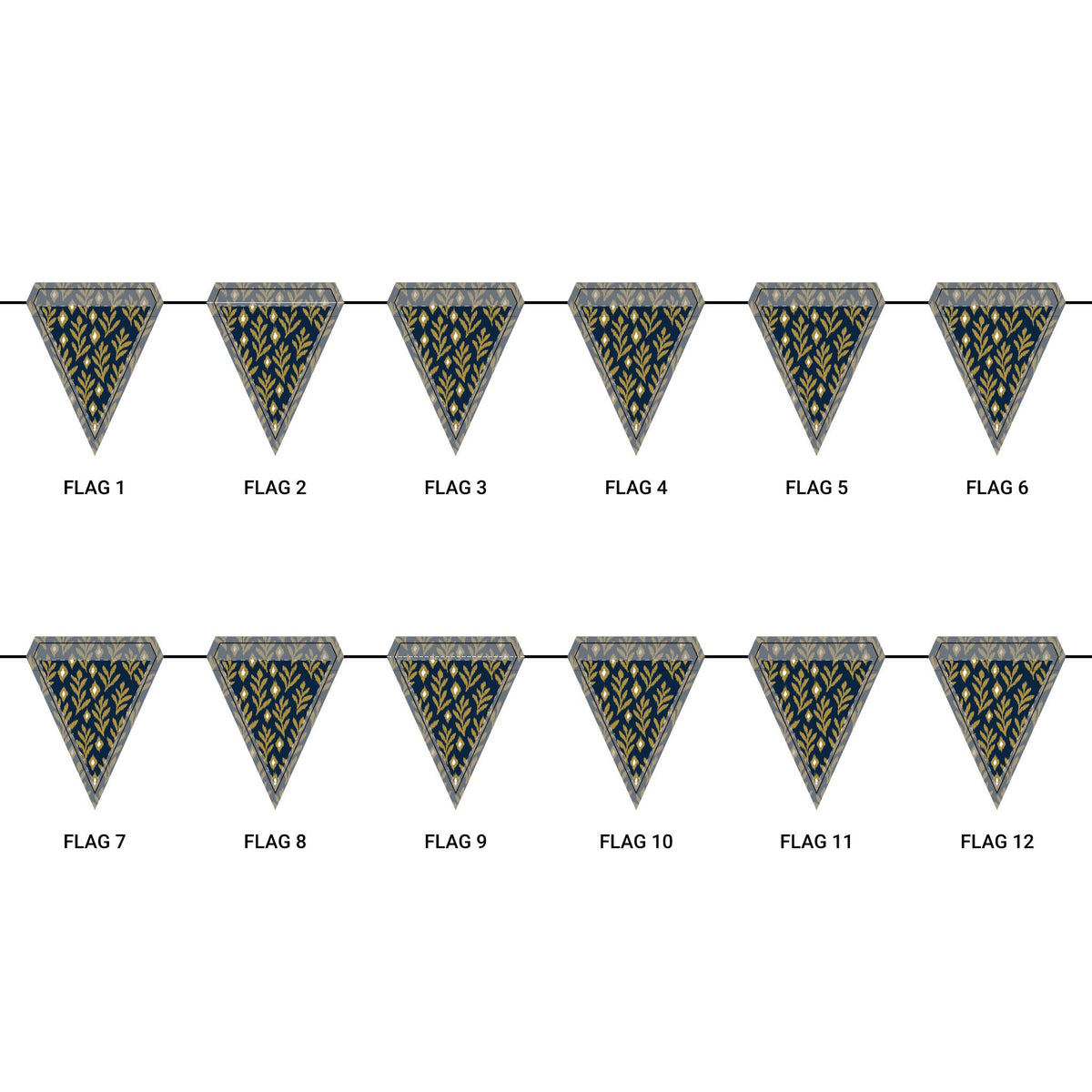Flag Garland | Notre Dame, Indiana | Laurel