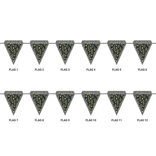 Flag Garland | Notre Dame, Indiana | Laurel