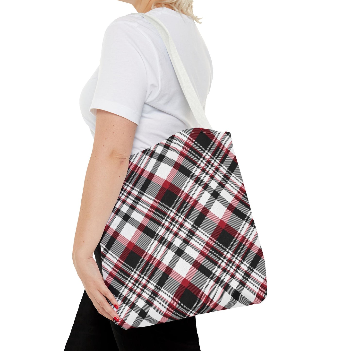 Tote Bag | Red & Black | Tartan