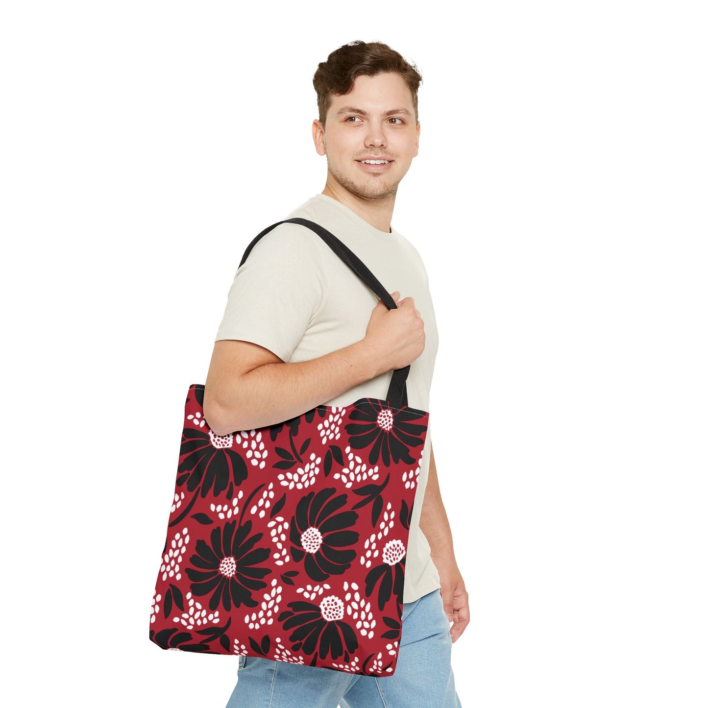 Tote Bag | Red & Black | Bellis