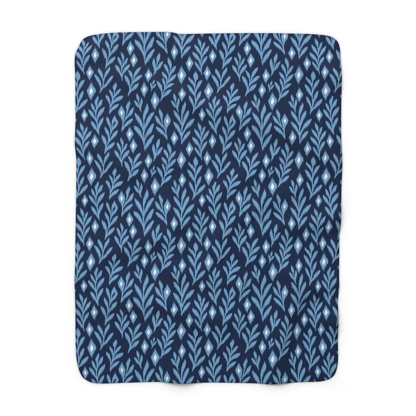 Sherpa Blanket | Light Blue & White | Laurel