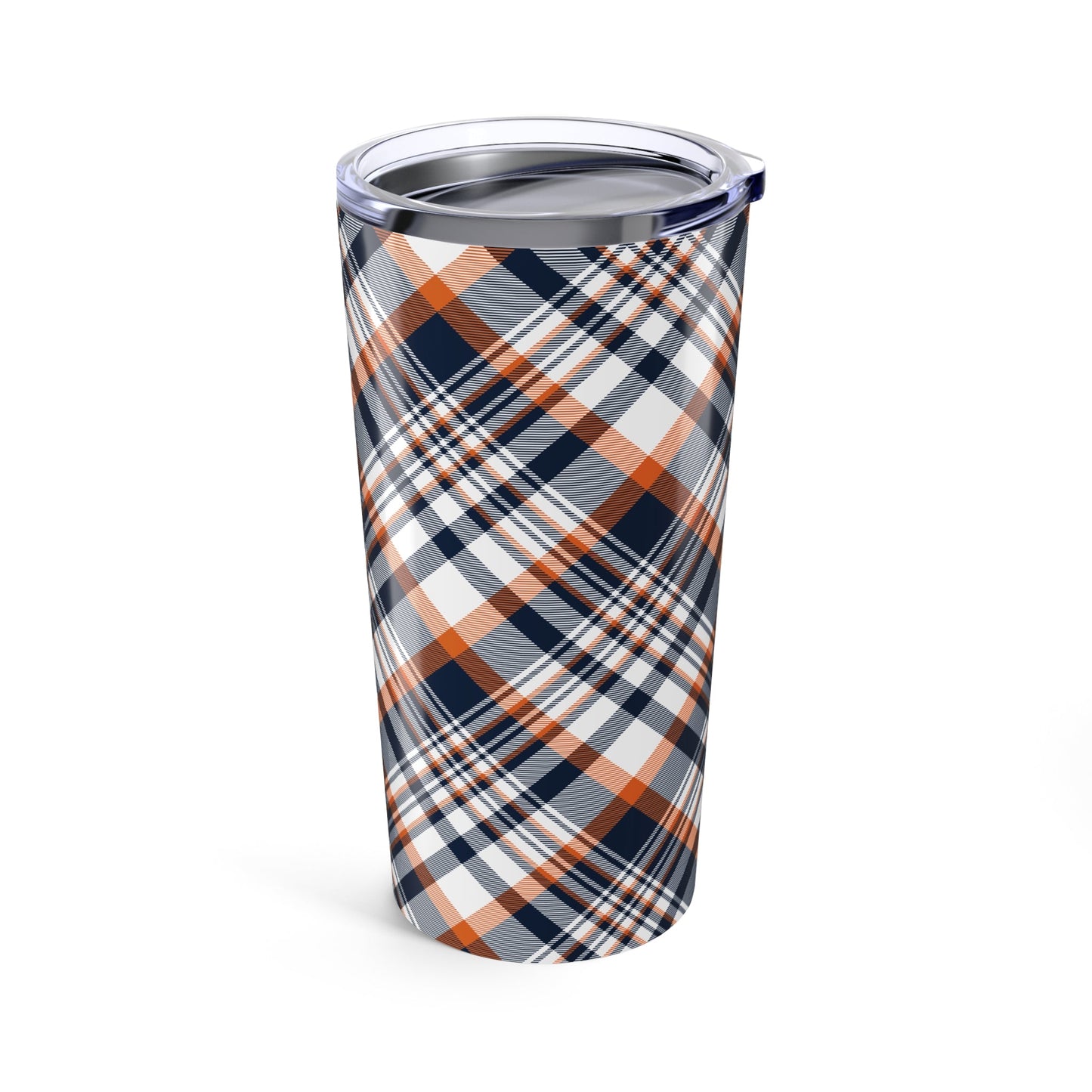Tumbler | Orange & Blue | Tartan