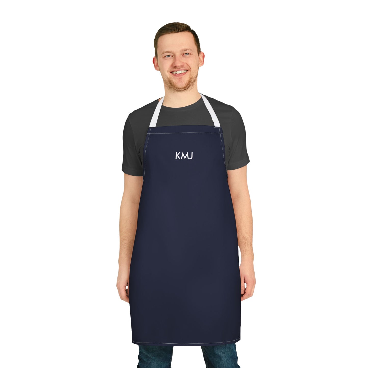 Apron - Personalized | Navy & White | Dark