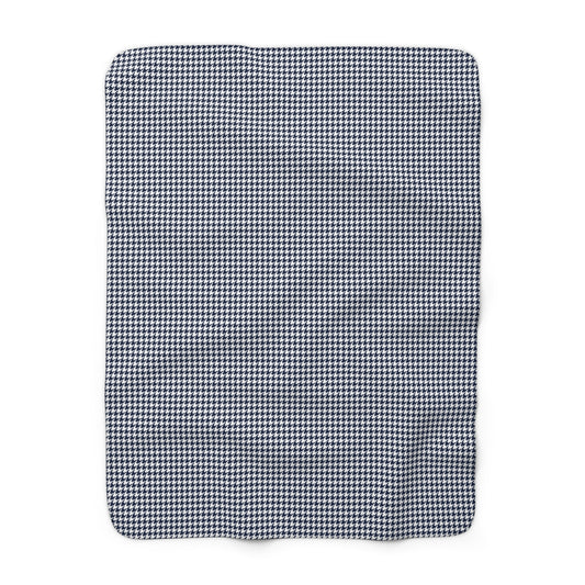 Sherpa Fleece Blanket | State College, Pennsylvania | Houndstooth