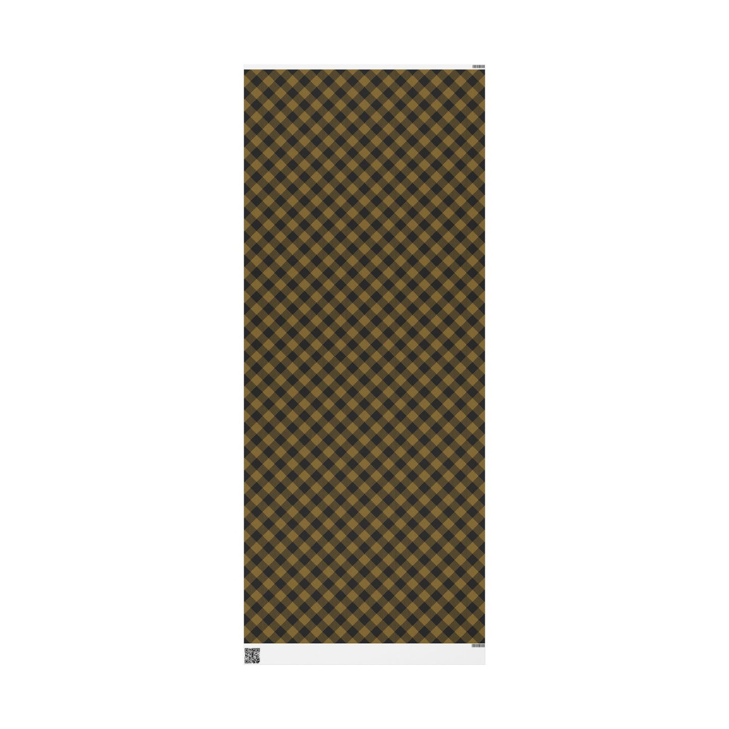 Gift Wrap | Black & Gold | Gingham