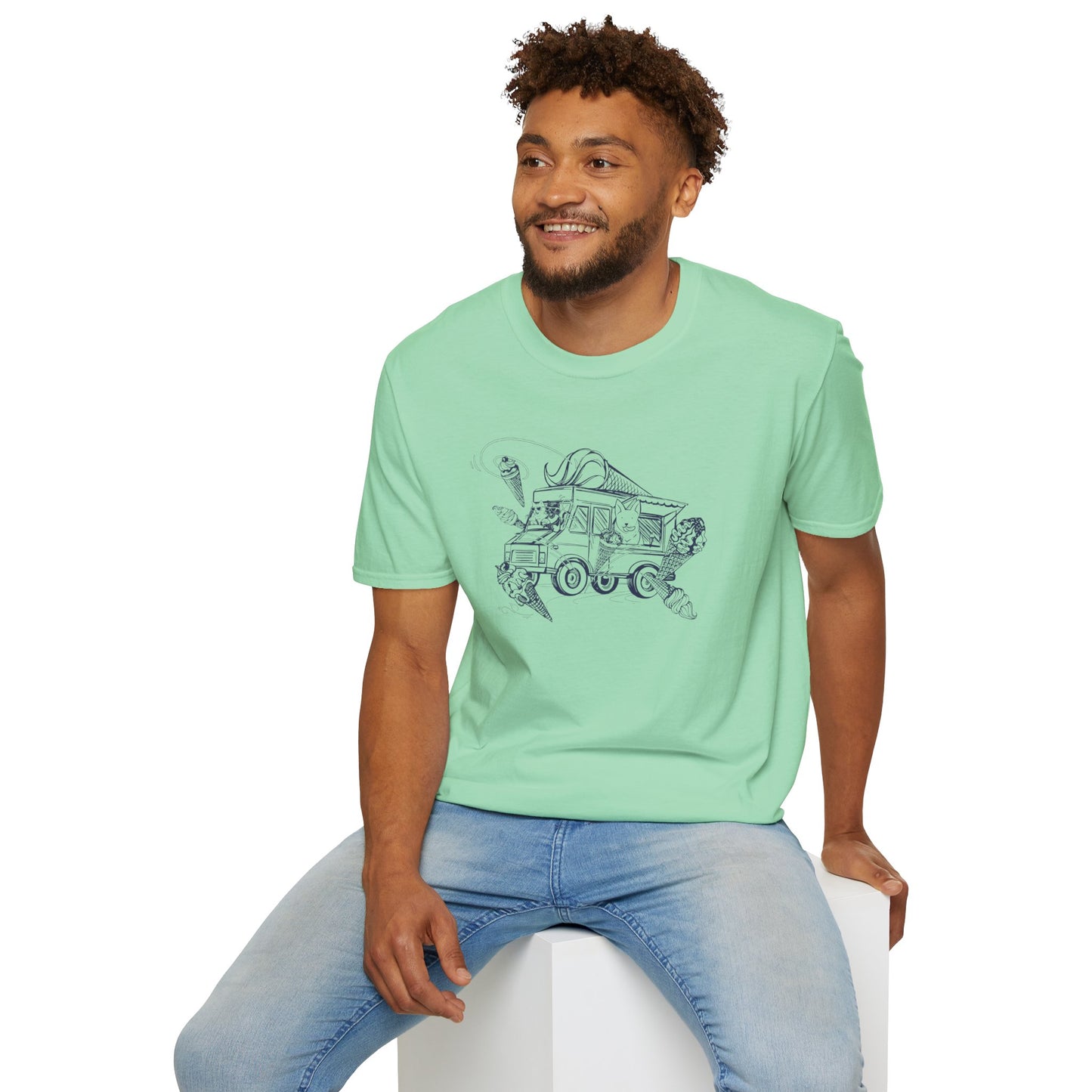 NYP Adult Tee | Cat Ice Cream