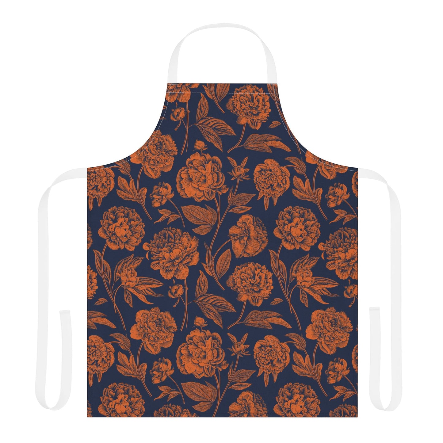 Apron | Orange & Blue | Peony