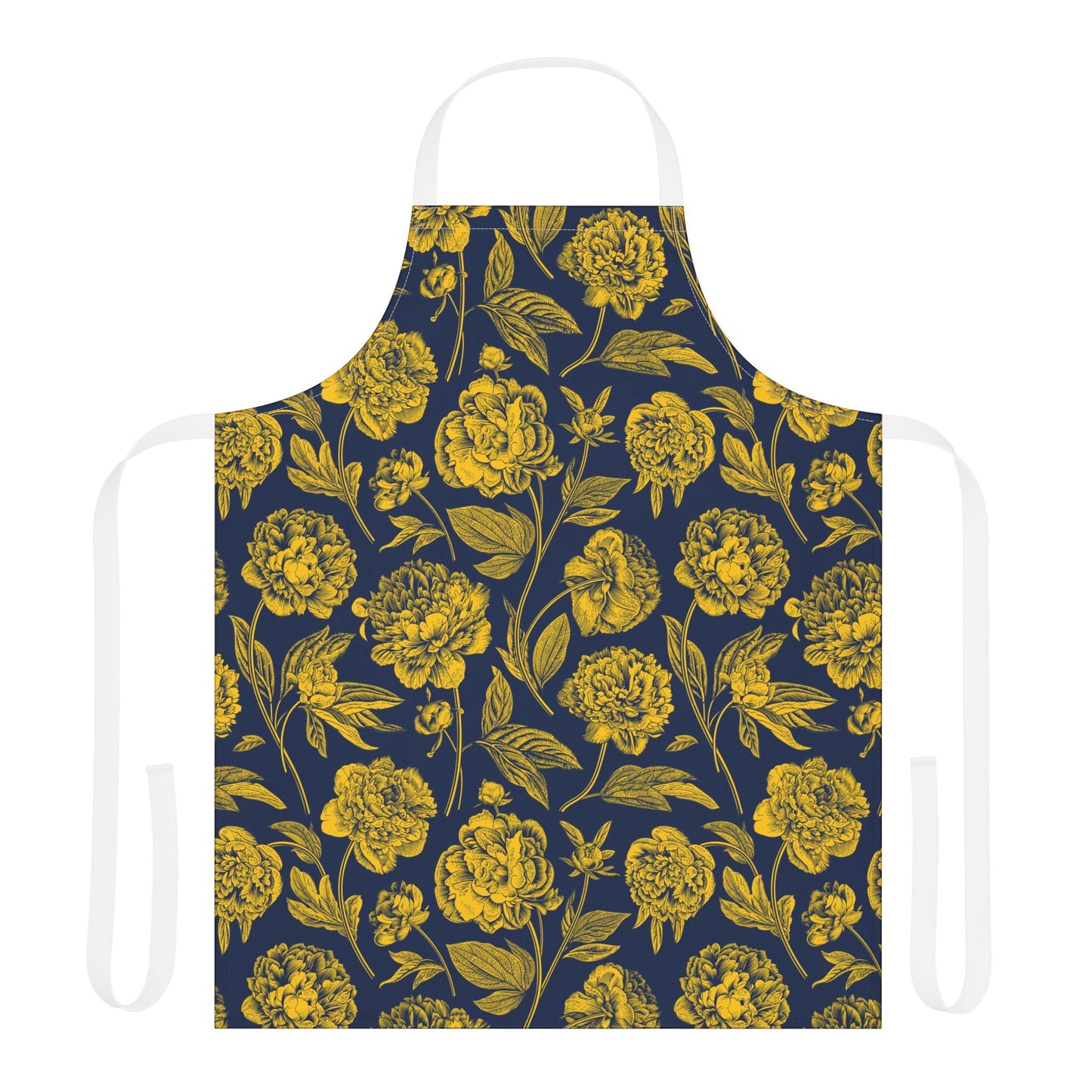 Apron | Yellow & Blue | Peony