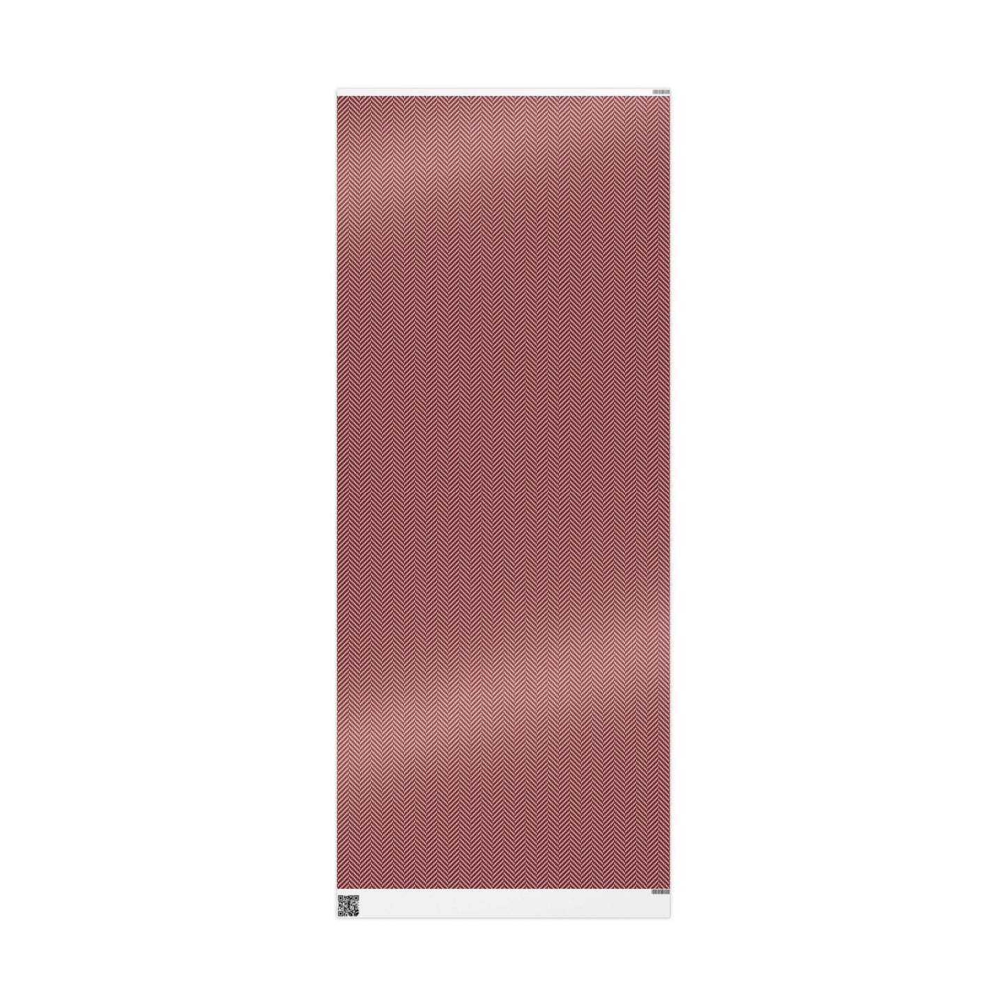 Gift Wrap | Maroon & White | Herringbone