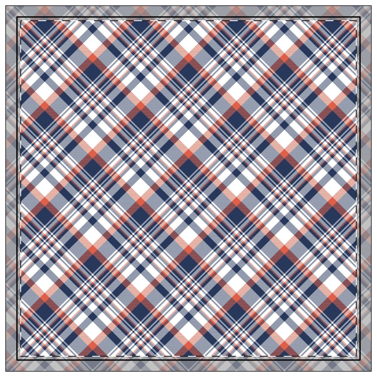 Napkin 4-set | Charlottesville, Virginia | Tartan