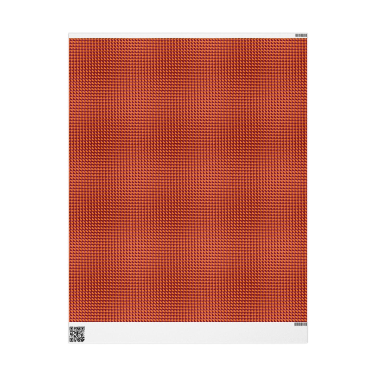 Gift Wrap | Maroon & Orange | Houndstooth