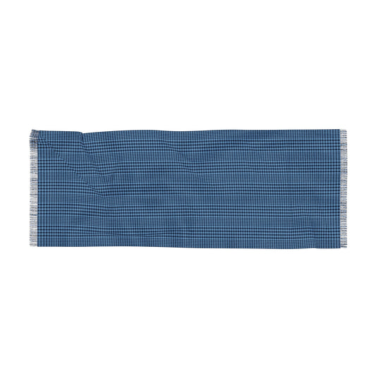 Scarf | Light Blue & White | Tweed