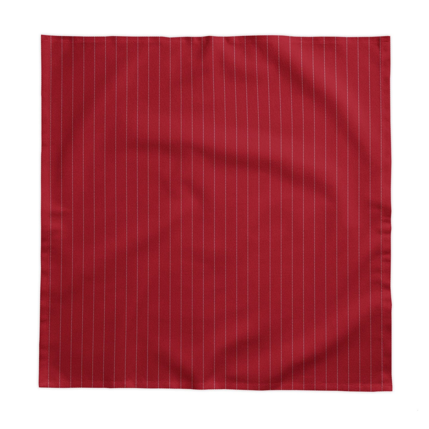 Tablecloth | Red & Gray | Pinstripe