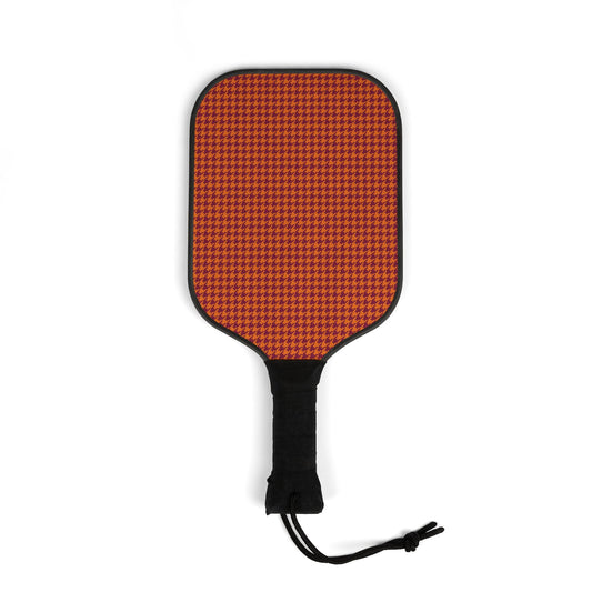 Pickleball Paddle Kit | Maroon & Orange | Houndstooth