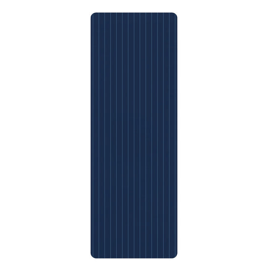 Yoga Mat | Light Blue & White | Pinstripe