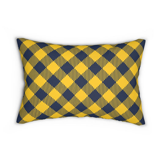 Pillow | Yellow & Blue | Gingham
