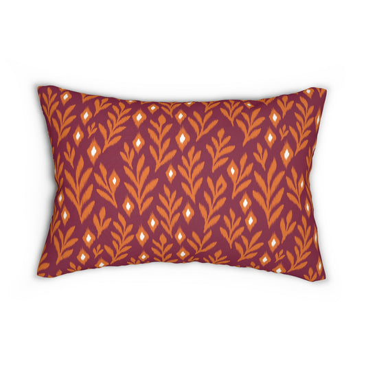 Pillow | Maroon & Orange | Laurel