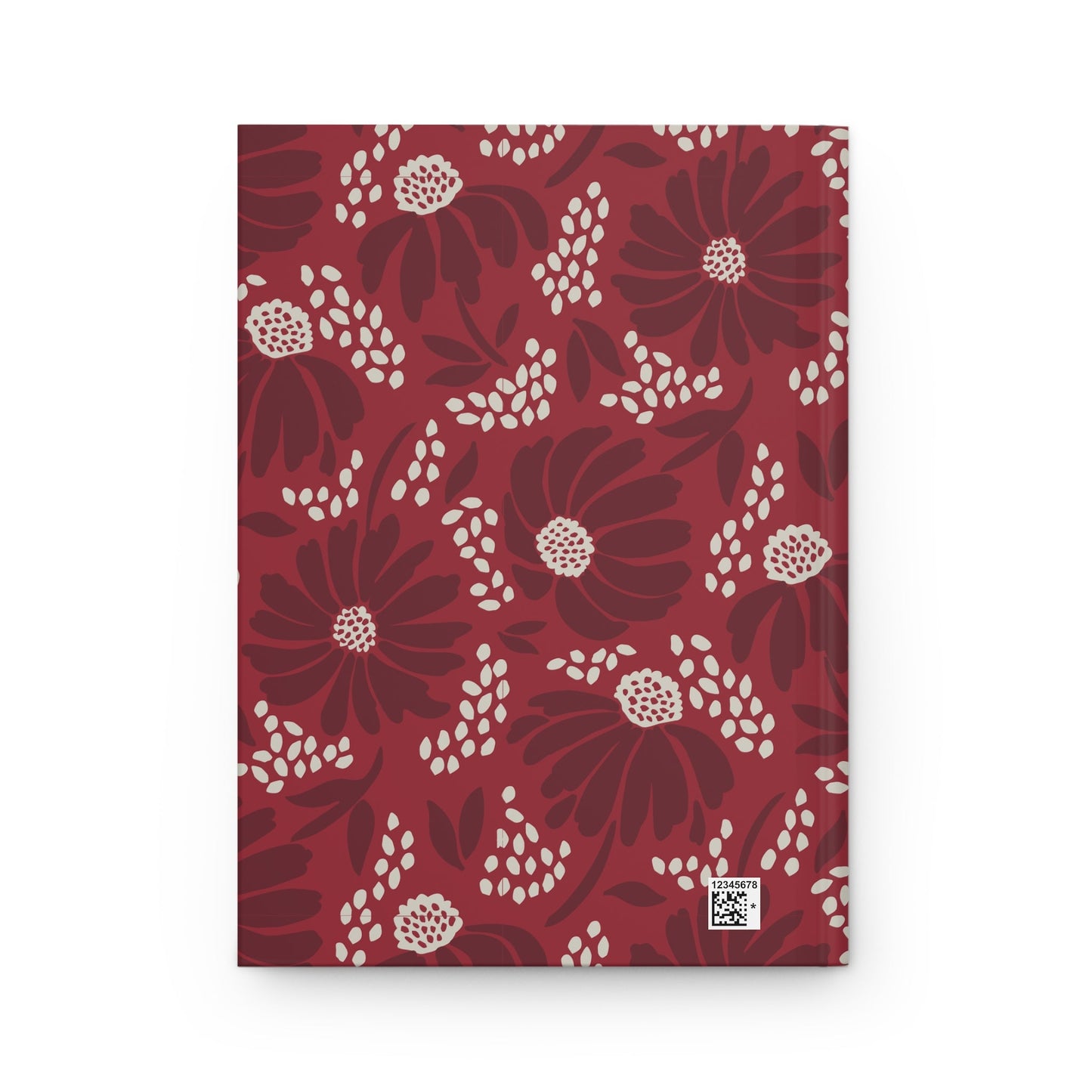 Hardcover Journal | Maroon & White | Bellis