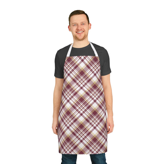 Apron | Maroon & Gold | Tartan