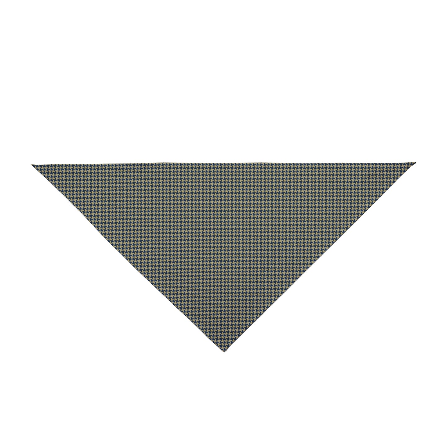 Pet Bandana | Blue & Gold | Houndstooth
