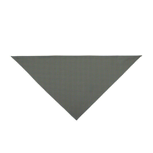 Pet Bandana | Blue & Gold | Houndstooth