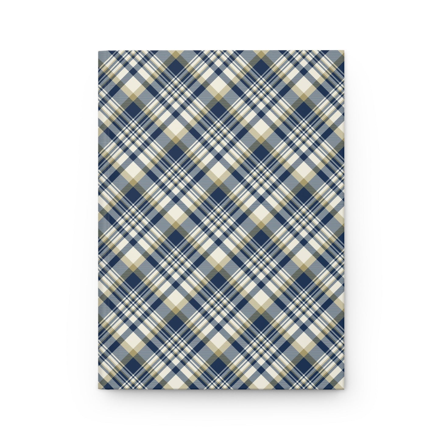 Hardcover Journal | Gold & Blue | Tartan